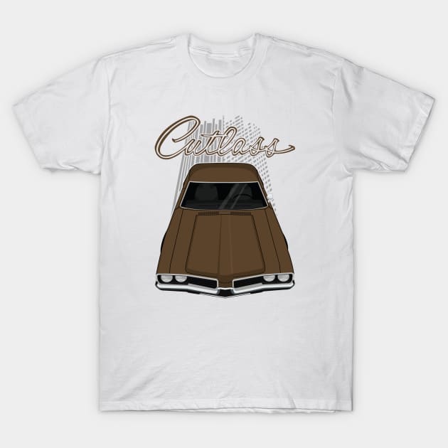 Oldsmobile Cutlass 1969 - brown T-Shirt by V8social